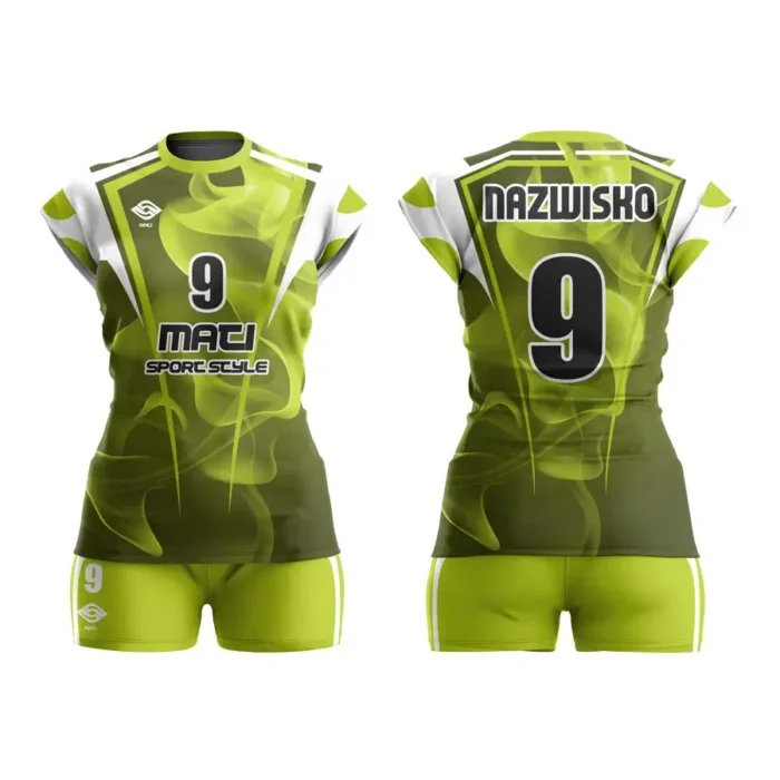 stroj-siatkowka-fire-lady-limon Strój siatkarski „FIRE LADY” (Sublimacja)